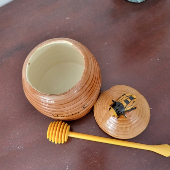 VINTAGE Beehive Honey Pot with Lid and Extractor Tool - Picture 4 of 6
